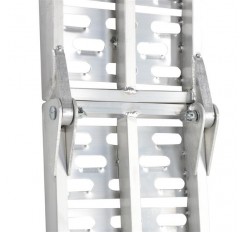 2pcs Aluminum Folding ATV Ramps Silver