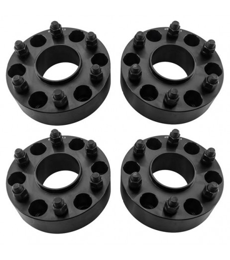 2pcs Professional Hub Centric Wheel Adapters for Chevrolet 1988-2016 Cadillac 2012-2016 GMC 1988-2016 Black