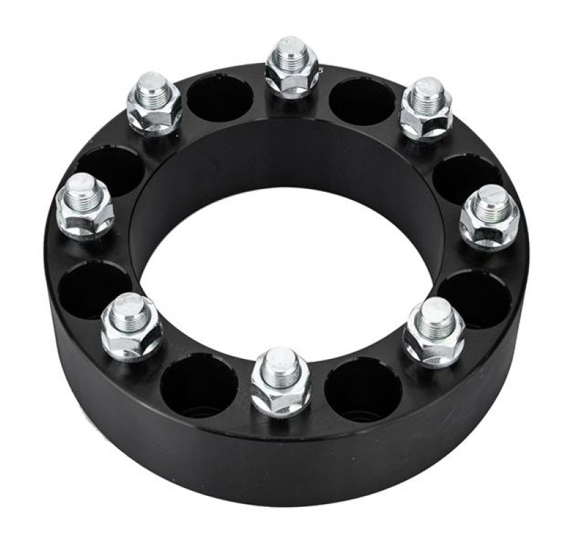 VLAOSCHI Black Forged 8x6.5 Wheel Spacers 2 Inch with 9/16 Studs Compatible with Dodge 8 Lug for 1994-2010 R-A-M 2500 3500 1975-1997 F250 F350 Only with 9/16 Lug | 1975-1986 C20 K20 C30 K30-2PC