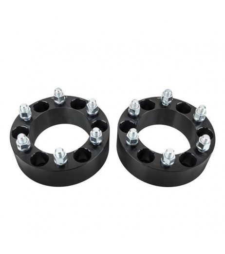 2pcs Professional Hub Centric Wheel Adapters for Cadillac 1999-2015 Chevrolet 1988-2015 GMC 1988-2015 Black